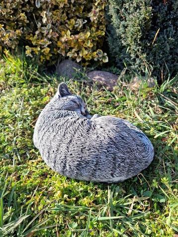Beeld, Sleeping Cat - 26 cm - Beton beschikbaar voor biedingen