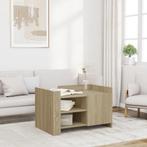 vidaXL Salontafel 80x50x50 cm bewerkt hout sonoma, Verzenden, Nieuw, Overige houtsoorten, 50 tot 100 cm