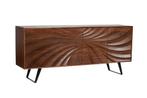 Massief houten dressoir HURRICANE 175cm bruin acacia, Ophalen of Verzenden, Nieuw