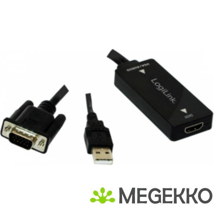 LogiLink CV0060 video converter vga naar hdmi, Computers en Software, Overige Computers en Software, Nieuw, Verzenden