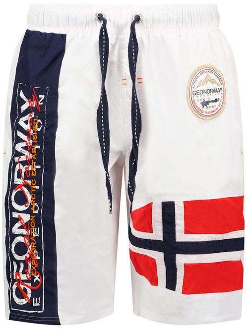 Geographical Norway Zwembroek Quemen Wit, Kleding | Heren, Badmode en Zwemkleding, Wit, Verzenden