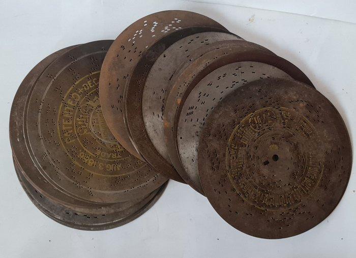 Muziekdoos - Duitsland - 1895-1910 - 21 ijzeren discs, Muziek en Instrumenten, Blaasinstrumenten | Blokfluiten