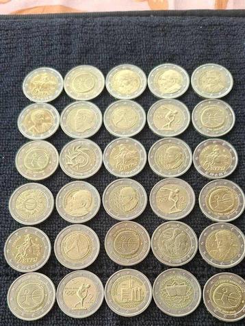 Cyprus, Griekenland. 2 Euro 2002/2023 (30 coins) (Zonder beschikbaar voor biedingen