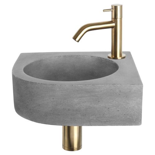Fonteinset Differnz Cleo 31.5x31.5x10 cm Beton Donker Grijs, Doe-het-zelf en Verbouw, Sanitair, Overige typen, Nieuw, Ophalen of Verzenden