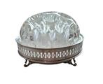 Sigarettendoos - Sigarettenkoker 800 zilver, kristal - .800, Antiek en Kunst, Antiek | Goud en Zilver