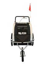 Fietskar kind - buggy - 2-zits - schokbreker - zwart wit, Nieuw, 20 tot 40 kg, Ophalen of Verzenden, Kinderkar