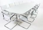 Vergaderset XL TUBE met 12 witte vergaderstoelen, Ophalen of Verzenden, Nieuw in verpakking