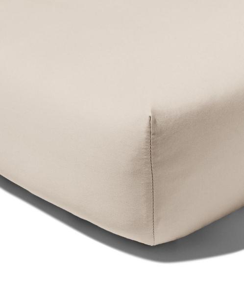 HEMA Hoeslaken satijn 140x200 zand, Huis en Inrichting, Slaapkamer | Beddengoed, Nieuw, Verzenden