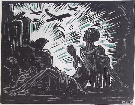 Bombardementen in Afrika op spotprent (lijst optie, Lithos), Antiek en Kunst, Kunst | Litho's en Zeefdrukken, Verzenden