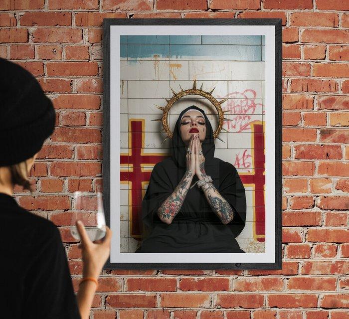 CARCANVAS_IT - Gothic profane Nun, Antiek en Kunst, Antiek | Boeken en Bijbels
