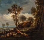 Giuseppe Palizzi  (1812-1888) - Paysage aux moutons