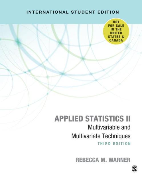 Applied Statistics II   International Student  9781071807712, Boeken, Studieboeken en Cursussen, Zo goed als nieuw, Verzenden