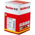 Slagplug met schroef | Fischer | 50 stuks (8x60/20, PZ3), Verzenden, Nieuw