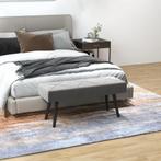 TRUUSK Gestoffeerde Bank In Fluweel Look, Zitbank, Bedbank,, Huis en Inrichting, Verzenden, Nieuw