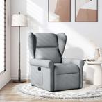 vidaXL Fauteuil verstelbaar stof lichtgrijs, Huis en Inrichting, Fauteuils, Verzenden, Nieuw