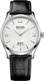 Hugo Boss horloge - leer - 41 mm, Sieraden, Tassen en Uiterlijk, Horloges | Heren, Nieuw, Verzenden