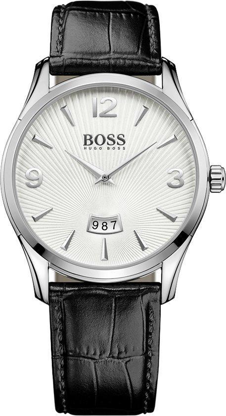 Hugo Boss horloge - leer - 41 mm, Sieraden, Tassen en Uiterlijk, Horloges | Heren, Verzenden