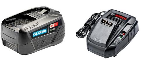 Gloria Gloria bosch starterset accu met lader 18 v 4,0 ah, Tuin en Terras, Overige Tuin en Terras, Nieuw, Verzenden