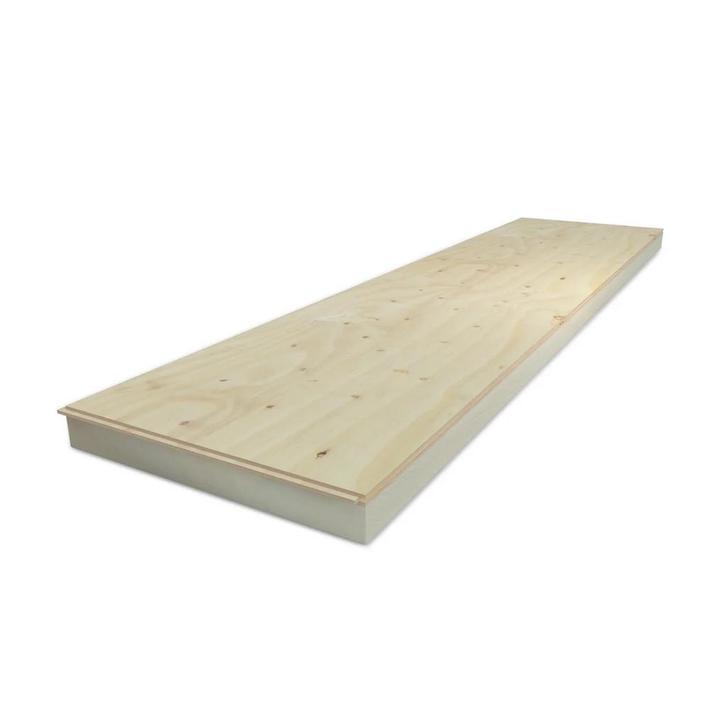 PIR + Underlayment 4TG 2440x600x40+18mm Rd:1.81 (=1,46 mÂ²), Doe-het-zelf en Verbouw, Isolatie en Afdichting, Minder dan 4 cm