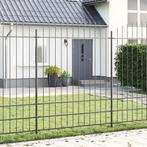 vidaXL Tuinafscheiding met Hoepeltop Grijs 5,1x2 m Staal, Verzenden, Nieuw, IJzer
