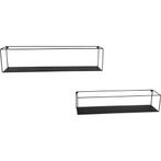 Wandrek - Livion Troni - 2 stuks Rek - Zwart, Huis en Inrichting, Woonaccessoires | Wandplanken en Boekenplanken, Ophalen of Verzenden