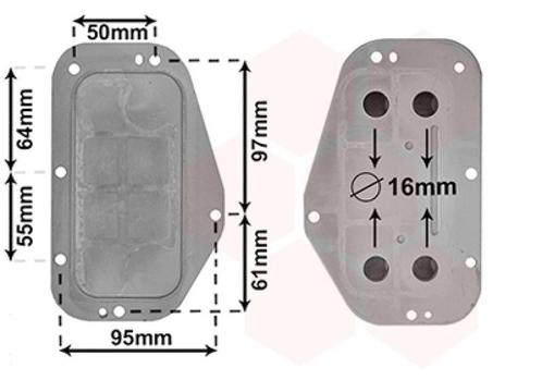 OLIEKOELER VOOR ALFA ROMEO 159 939 2005-2012 55355603, Auto diversen, Auto-accessoires, Nieuw, Ophalen of Verzenden