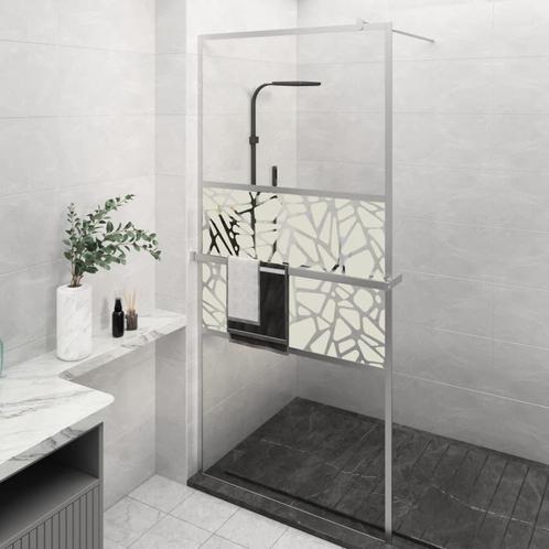 vidaXL Inloopdouchewand met schap 100x195 cm ESG-glas, Doe-het-zelf en Verbouw, Sanitair, Nieuw, Verzenden