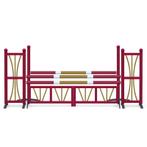 Hindernis Oxer - Rood, Dieren en Toebehoren, Verzenden, Nieuw, Springen