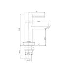 Toiletkraan Alexia Chroom Keramisch Binnenwerk, Ophalen of Verzenden, Nieuw