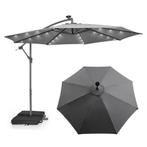 2dekans | Coast Tuinparasol Met Verlichting - 300cm - Met 2, Ophalen of Verzenden, Zo goed als nieuw