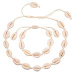 Fako Bijoux® - Schelpjes Ketting & Armband - Choker -, Verzenden, Nieuw