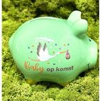 Spaarvarken baby op komst - groen, Ophalen of Verzenden, Nieuw