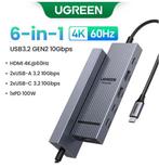 USB-C Hub 6-in-1 – 4K HDMI Docking Station met 10Gbps USB en, Verzenden, Nieuw