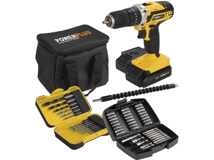Powerplus POWX00840 - Accu klopboormachine - 20 V 40 Nm 3 in, Huis en Inrichting, Woonaccessoires | Overige, Zo goed als nieuw