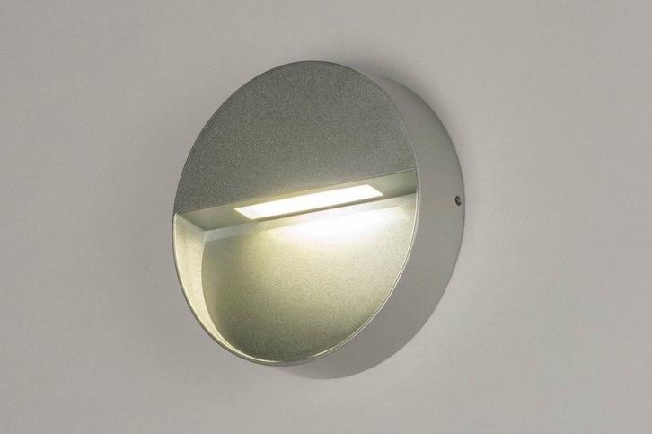 Rietveld Wandlampen - Zilvergrijs - Metaal, Aluminium, Huis en Inrichting, Lampen | Wandlampen, Verzenden