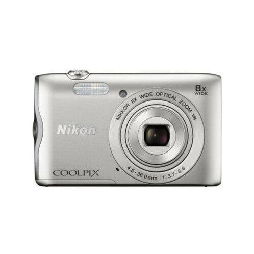 Nikon Coolpix A300 Digitale Compact Camera - Zilver, Audio, Tv en Foto, Fotocamera's Digitaal, Zo goed als nieuw, Verzenden