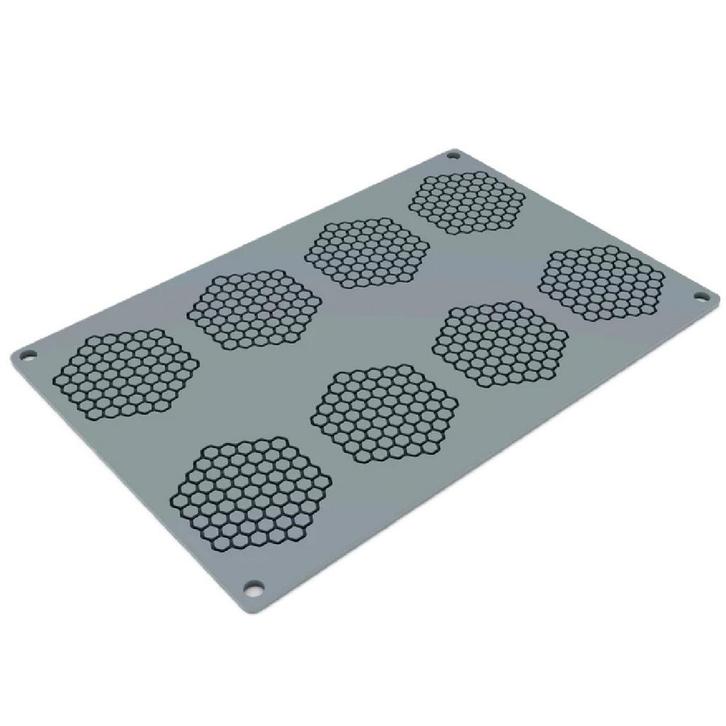 Pavoni Siliconen Vorm Honeycomb 67,5x60,5mm (8) 30x20cm, Hobby en Vrije tijd, Taarten en Cupcakes maken, Nieuw, Verzenden