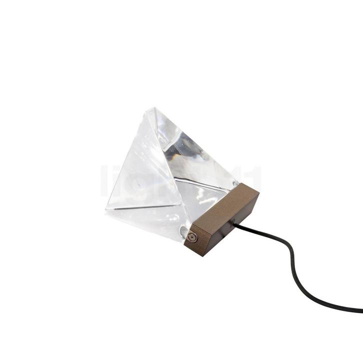 Fabbian Tripla Tafellamp LED, brons (Tafellampen), Huis en Inrichting, Lampen | Tafellampen, Nieuw, Verzenden