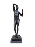 Beeldje - Lage darian naar Rodin - Brons, Marmer, Antiek en Kunst
