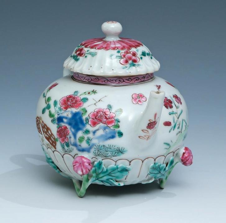 Chinese theepot Quails, Antiek en Kunst, Antiek | Porselein, Ophalen