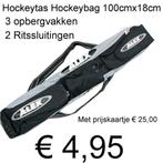 Hockeytas Hockeybag Golftas Golfback 100cmx18cm € 4,95 NIEUW