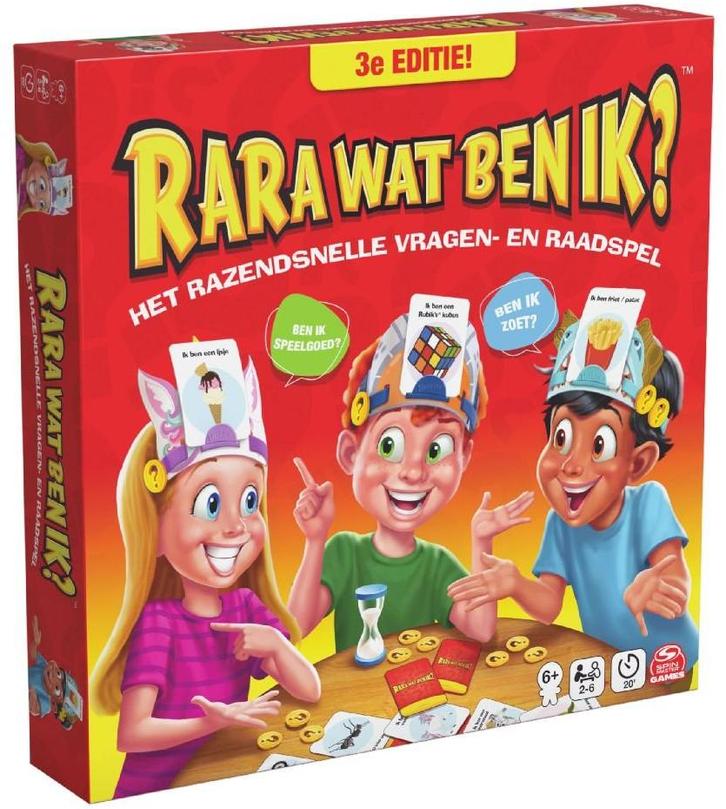 Rara Wat Ben Ik? (3e Editie - 2025) | Spin Master -, Hobby en Vrije tijd, Gezelschapsspellen | Bordspellen, Nieuw, Verzenden