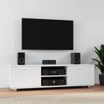 vidaXL Tv-meubel 140x40,5x35 cm bewerkt hout wit, Huis en Inrichting, Kasten | Televisiemeubels, 100 tot 150 cm, Verzenden, Nieuw