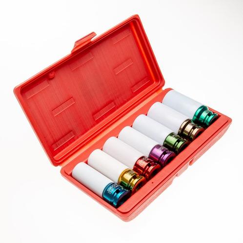 Smoos 7-delige wielbouten doppenset  - Smoos, Doe-het-zelf en Verbouw, Gereedschap | Handgereedschap, Nieuw, Ophalen of Verzenden