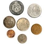Roemenië, Bulgarije. Lot of 7 coins, incl. silver, various