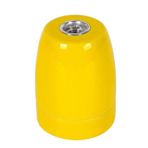 Fitting Keramiek Geel E27, Doe-het-zelf en Verbouw, Overige Doe-het-zelf en Verbouw, Ophalen of Verzenden