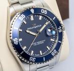 Philip Watch - Caribe Sport - Navy Blue - Swiss Made - Date, Nieuw