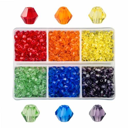 Fako Bijoux® - DIY Kralen Set - Glas Kralen Facet Geslepen -, Hobby en Vrije tijd, Kralen en Sieraden maken, Verzenden