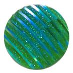 Fako Bijoux® - Click Button - Glitter Streep - Groen, Verzenden, Nieuw