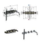 Afbouwdeel Hotbath Archie Inbouw Bad Thermostaat 2, Ophalen of Verzenden, Nieuw